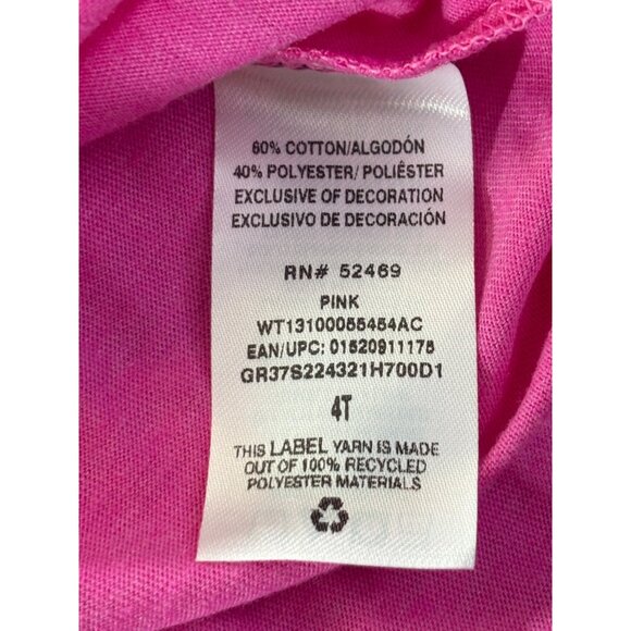 Way To Celebrate! Shirt Girls 4T Pink Team Daddy Xoxo Valentines Day NWT - Picture 4 of 8